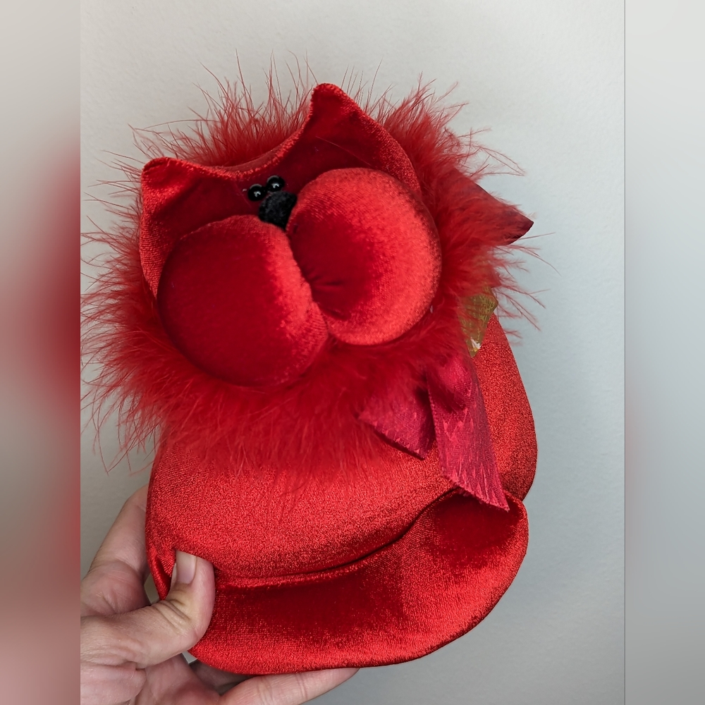 Snickelldoodles red cat plush Retired Vintage Northwest Cottage